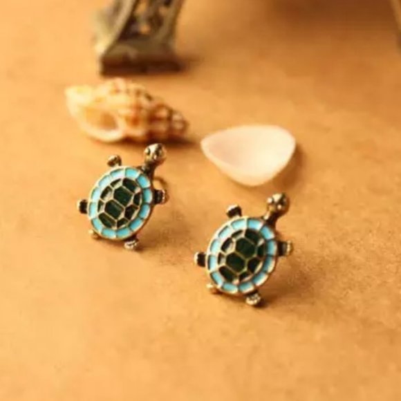 NEW | Mosiac | Turtle Earrings - Picture 1 of 2